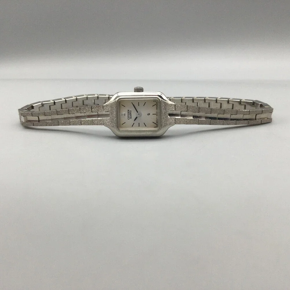 Vintage Citizen Womens Watch 13mm Silver Tone 5421-S21532 New Battery 7
